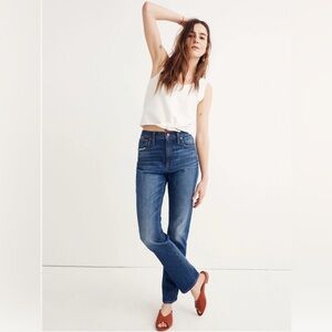 Madewell Women's Slim Boyjean in Medium Wash